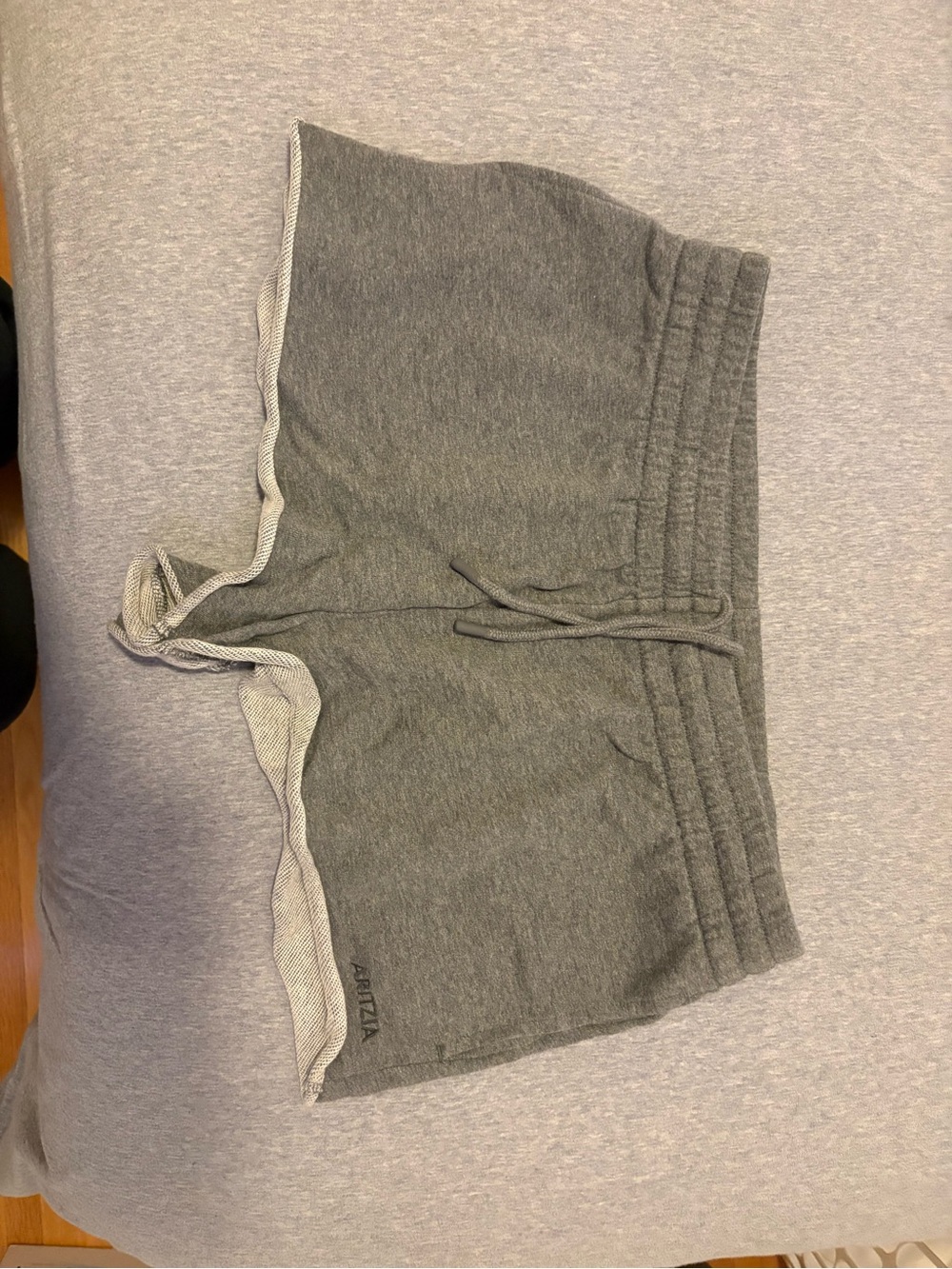 Aritzia Gray Drawstring Athletic Shorts